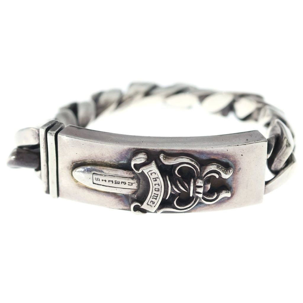 CHROME HEARTS (クロムハーツ) OLD ID DAGGER オールド ダガーIDクラシックリンクブレスレット 11LINK シルバー BCA156