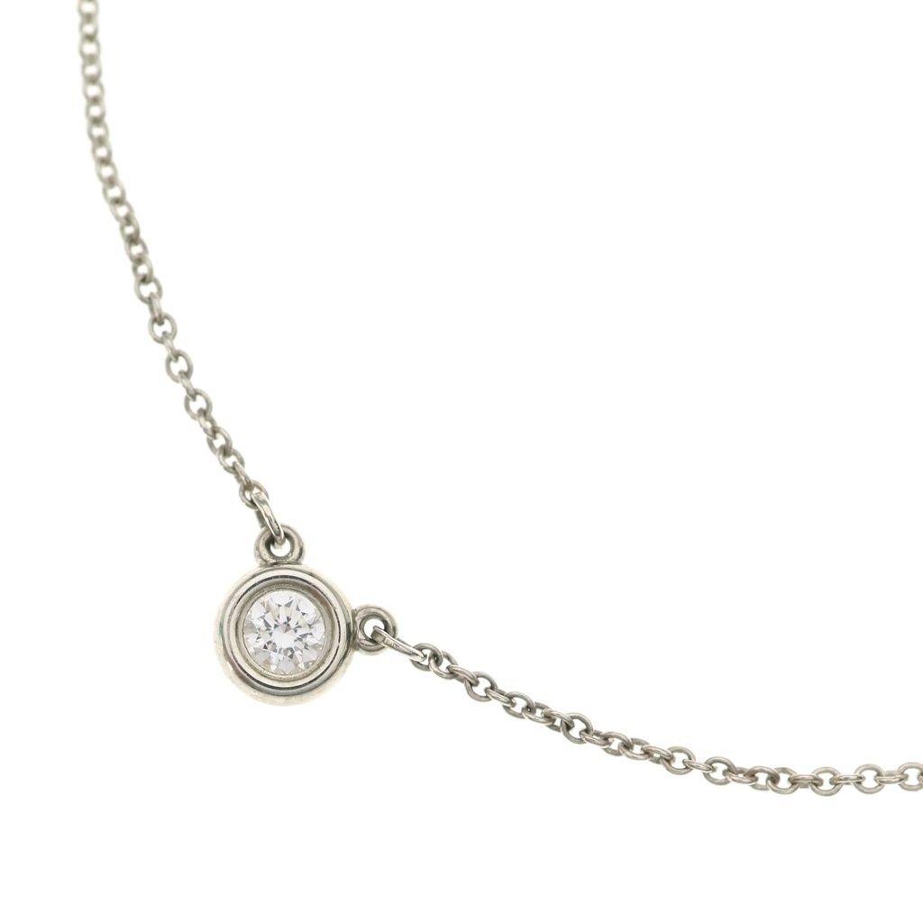 TIFFANY & Co. (ティファニー) バイザヤード 1Pダイヤ ネックレス ペンダント チェーン シルバー Ag925 D0.10ct