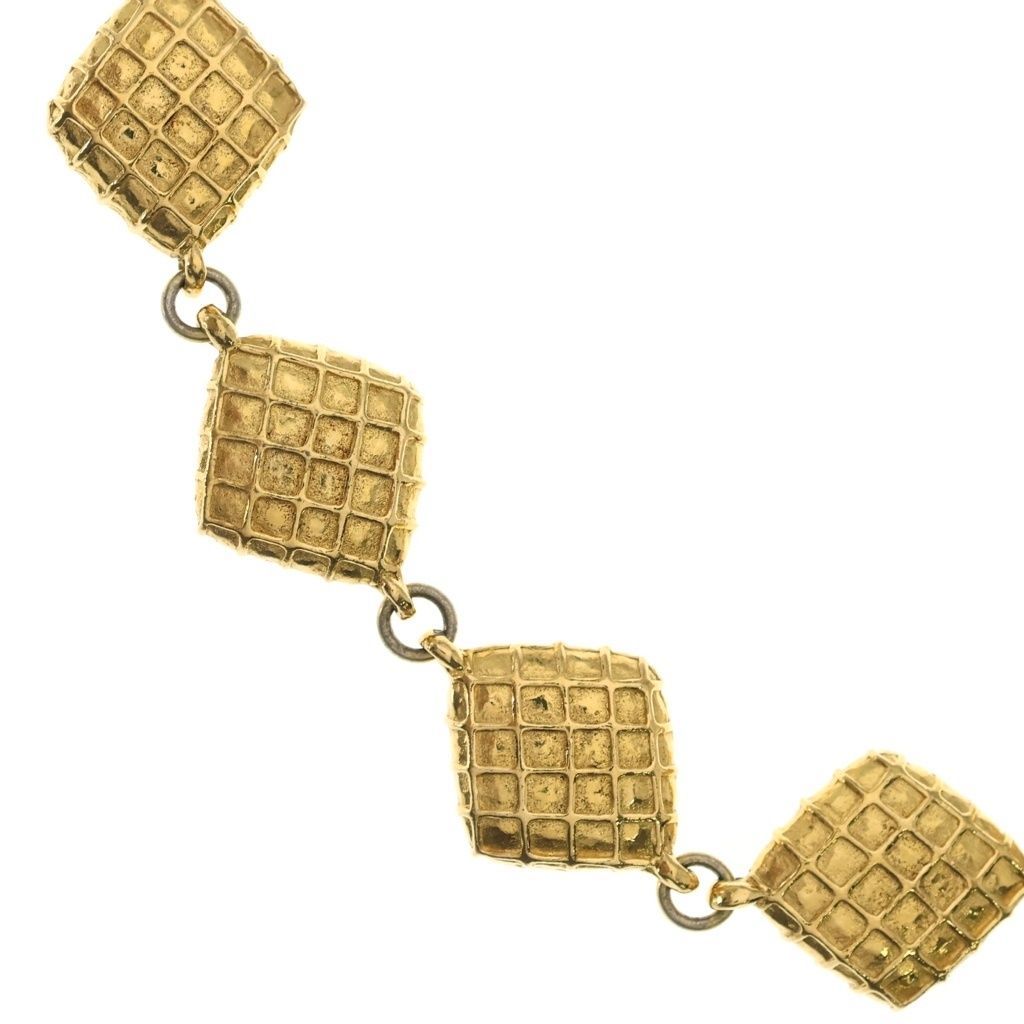 CHANEL (シャネル) マトラッセ ひし形 GP ゴールド ネックレス チョーカー
