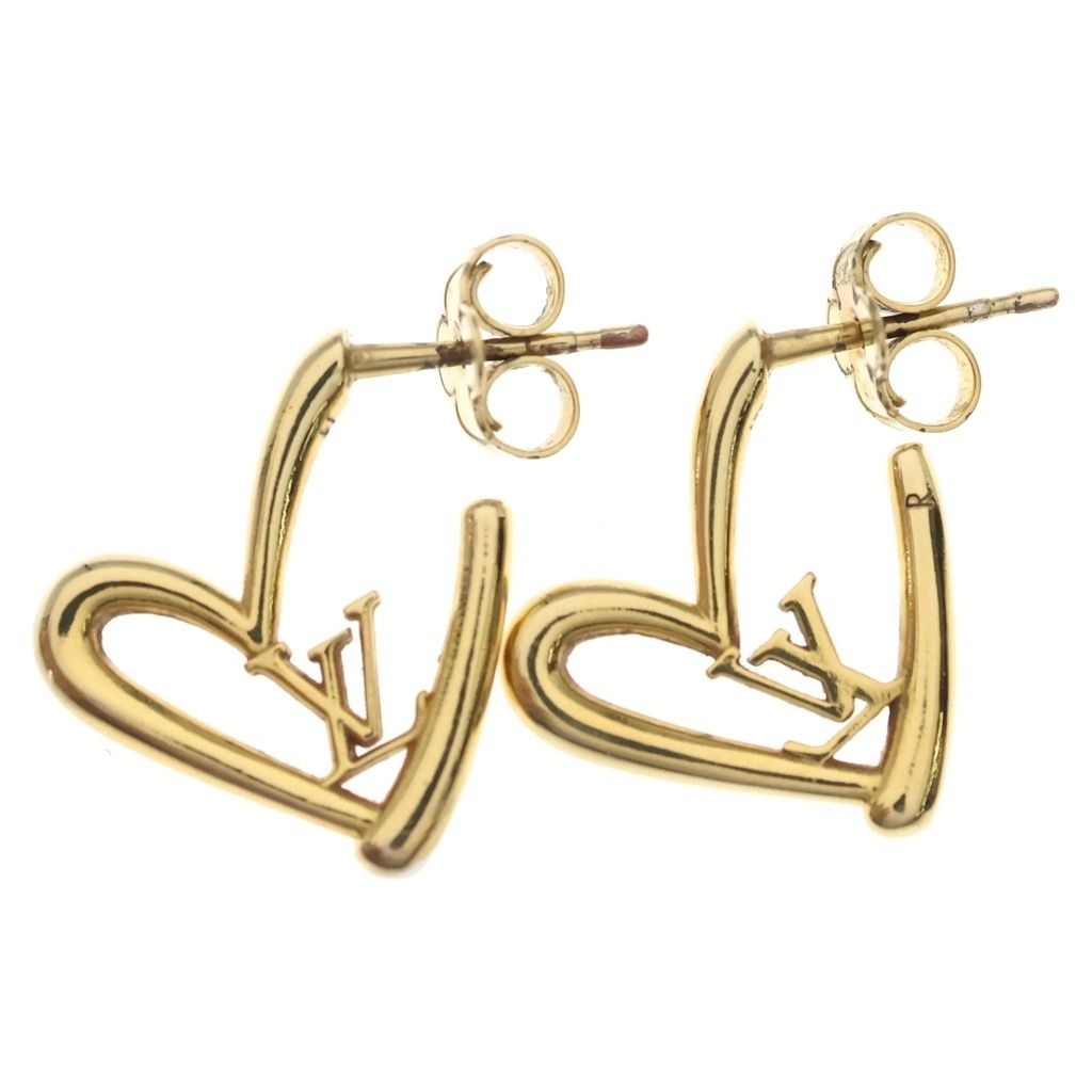 LOUIS VUITTON (ルイヴィトン) ブックルドレイユ ハートフォーリンラブ ピアス ゴールド M00463