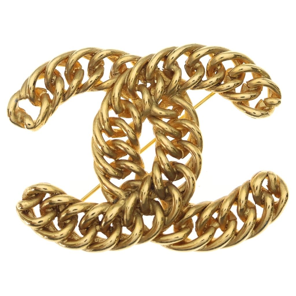 CHANEL (シャネル) ココマーク ブローチ ゴールド GP