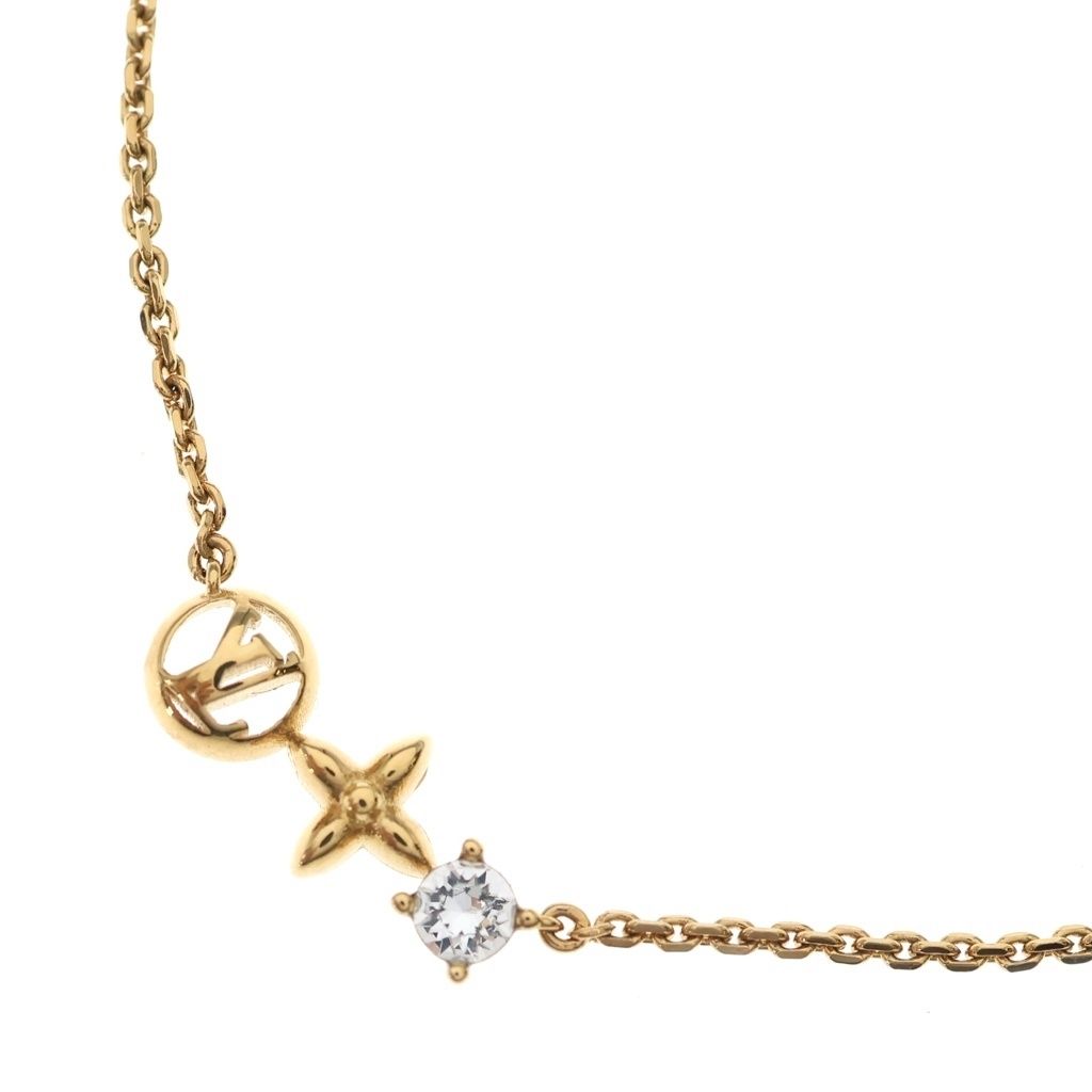 LOUIS VUITTON (ルイヴィトン) コリエ プティ ルイ ネックレス ペンダント チェーン ゴールド M00368