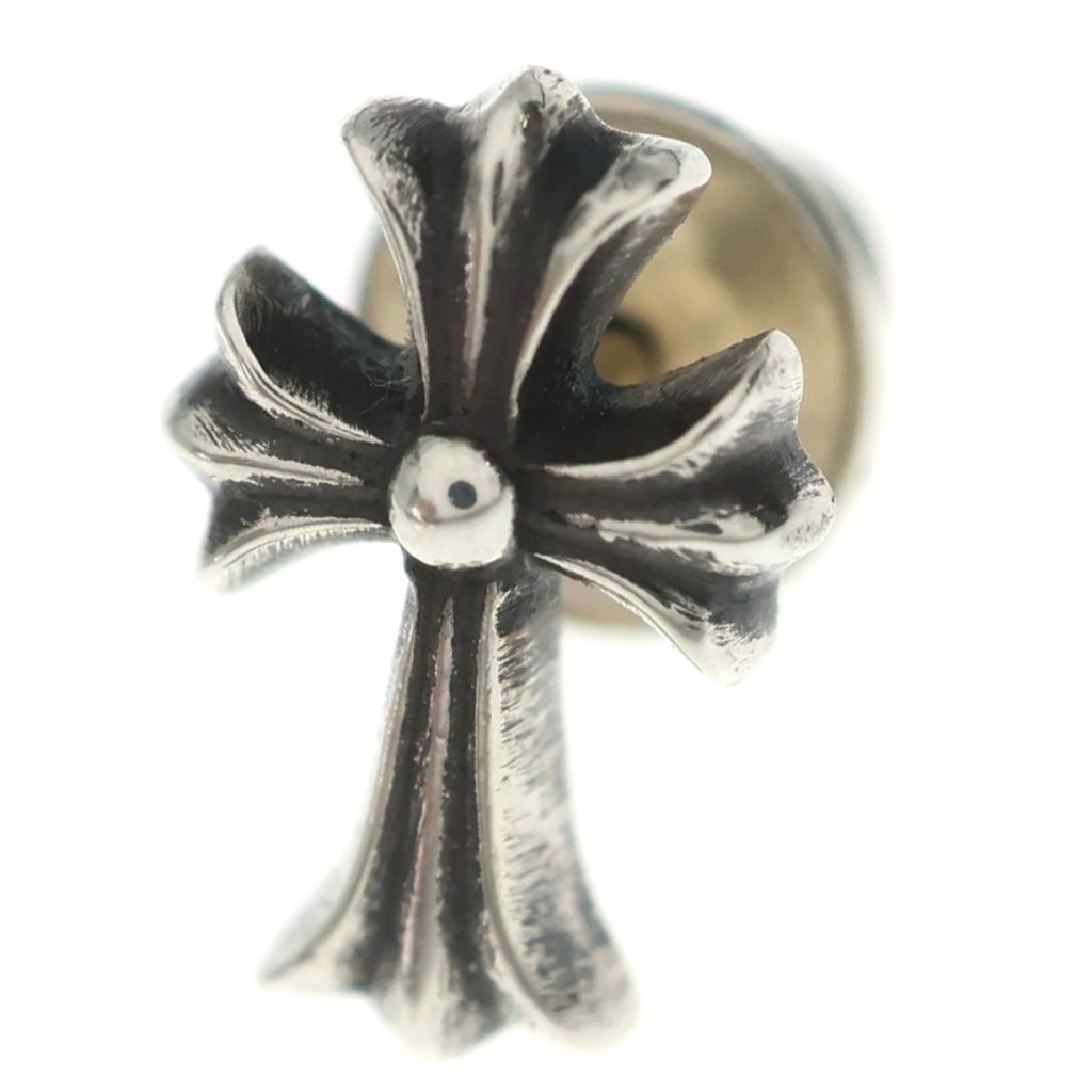 CHROME HEARTS (クロムハーツ) CH CRSS 2 FAT CHクロスファット スタッドピアス シルバー BCA092