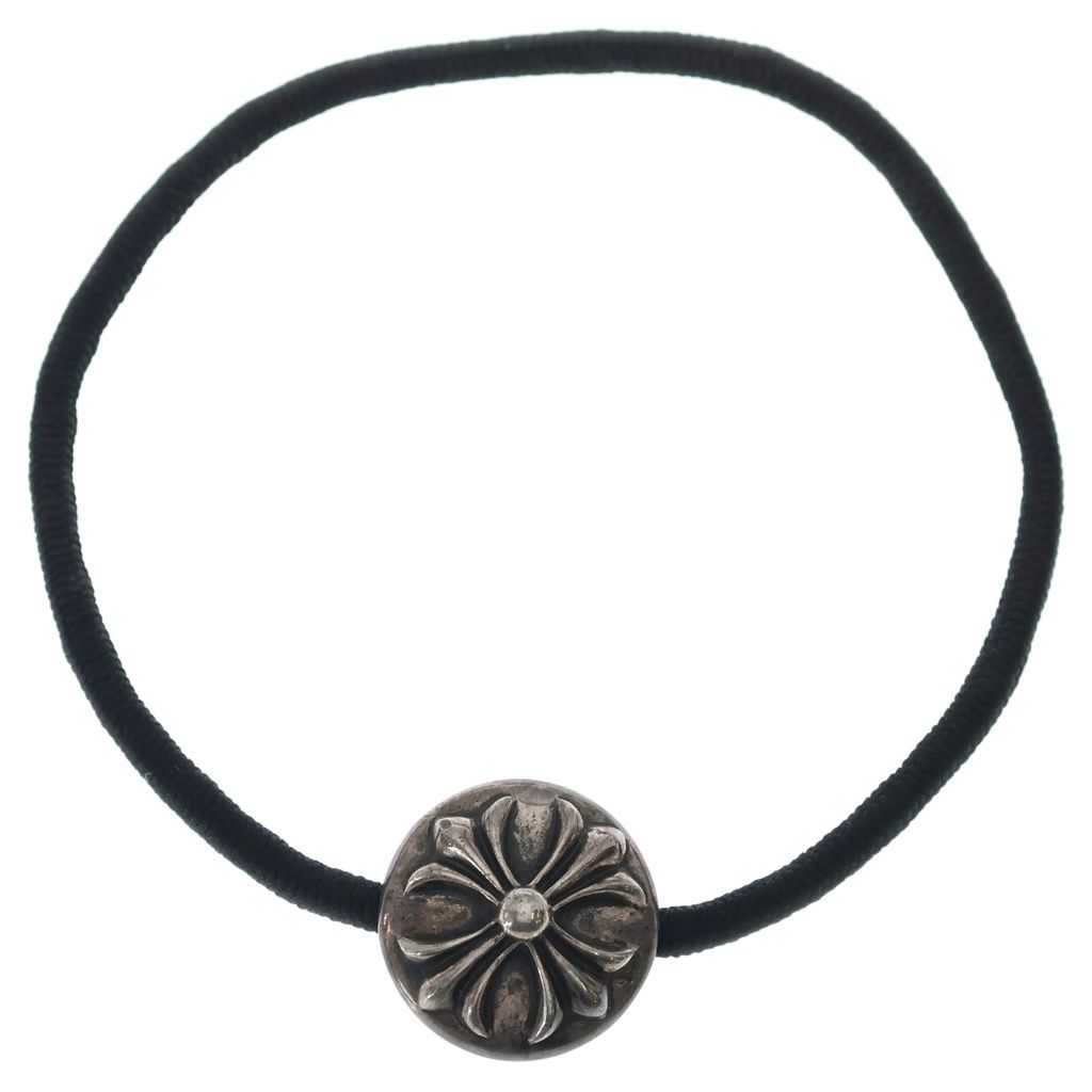 CHROME HEARTS (クロムハーツ) HAIRBAND OLD クロスボール ヘアバンド ヘアゴムコンチョ オールド シルバー BCA151