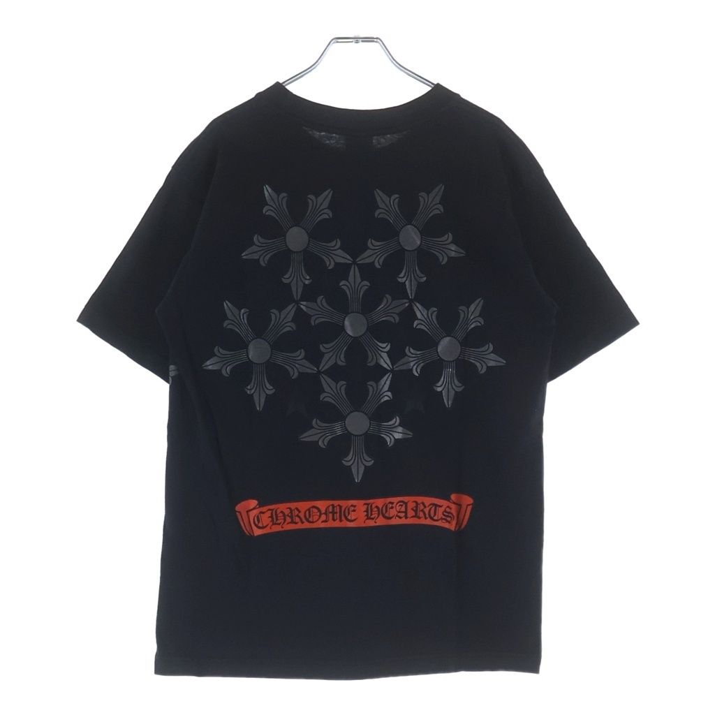 CHROME HEARTS (クロムハーツ) OLD STAR オールドスター 胸ポケット 半袖Tシャツ カットソー ブラック