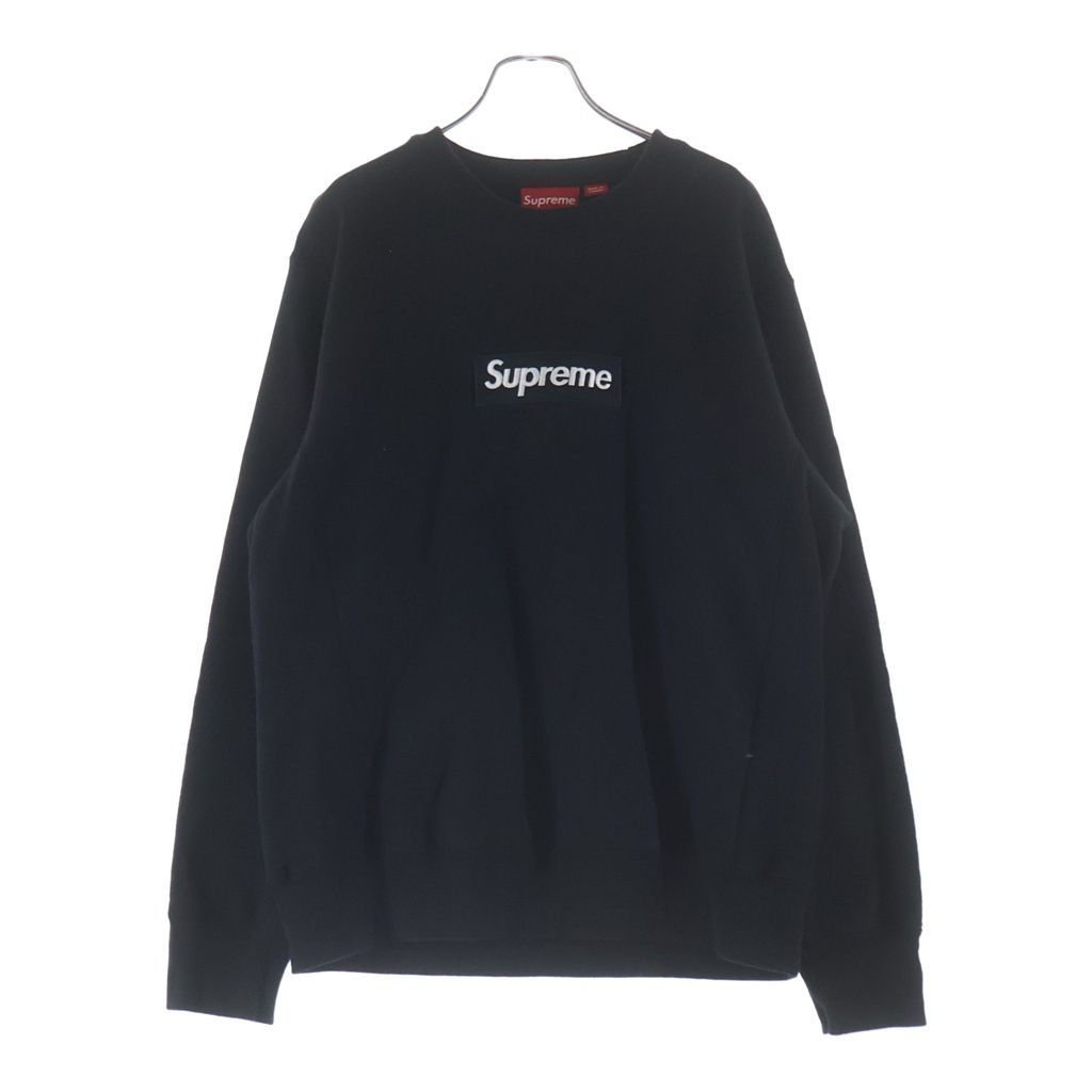 SUPREME (シュプリーム) 18AW Box Logo Crewneck Sweatshirt ボックスロゴ クルーネック スウェットトレーナー ブラック