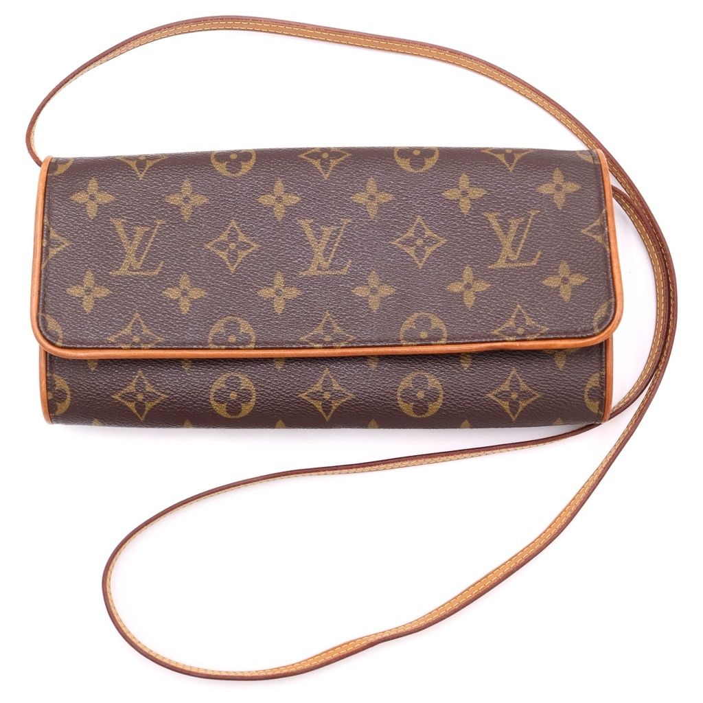 LOUIS VUITTON (ルイヴィトン) モノグラム ポシェットツインGM ショルダーバッグ M51852 ブラウン