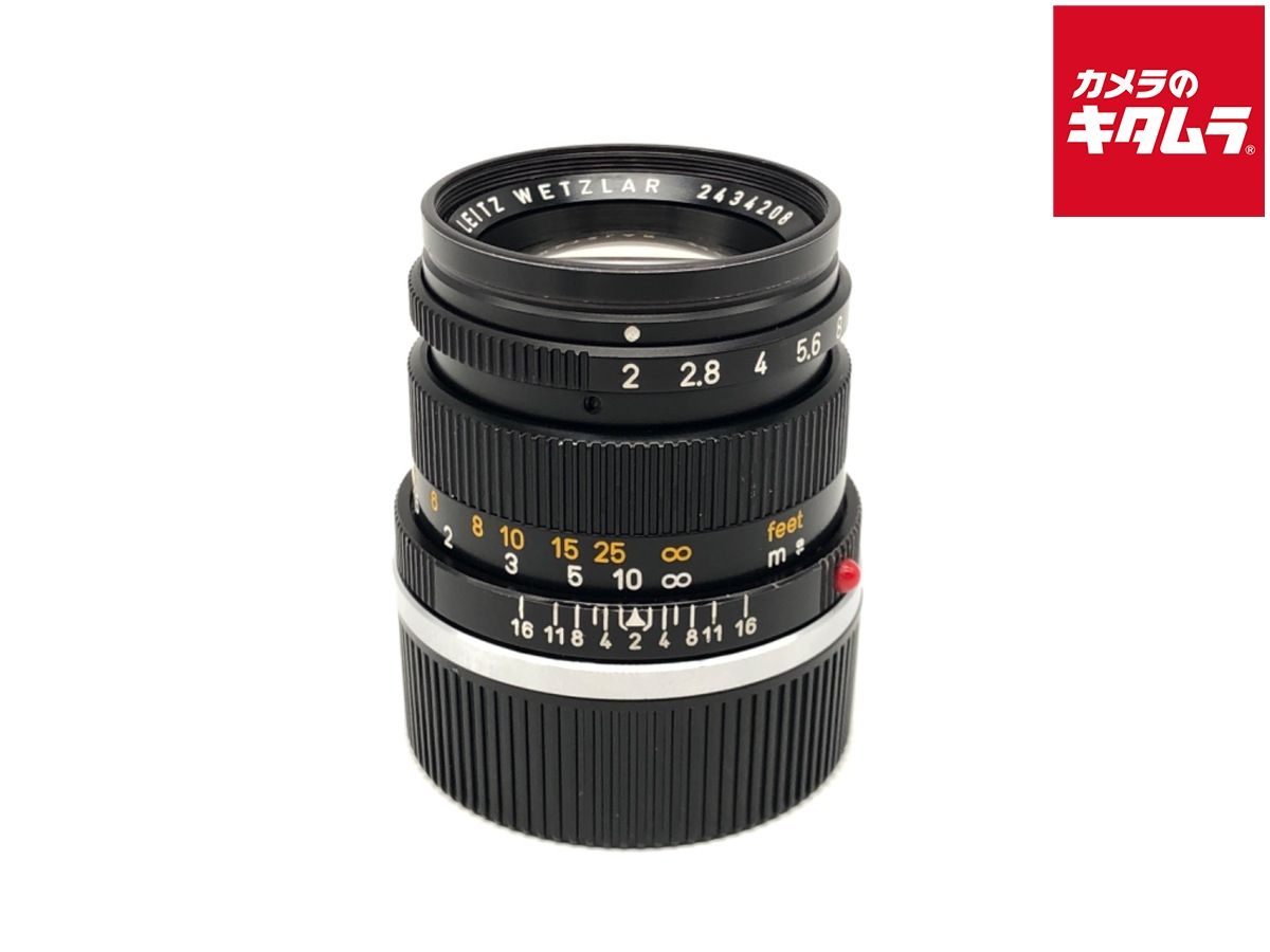 【中古】 【良品】 ライカ ズミクロンM 50mm F2 ブラック(2代目) ブラックペイント