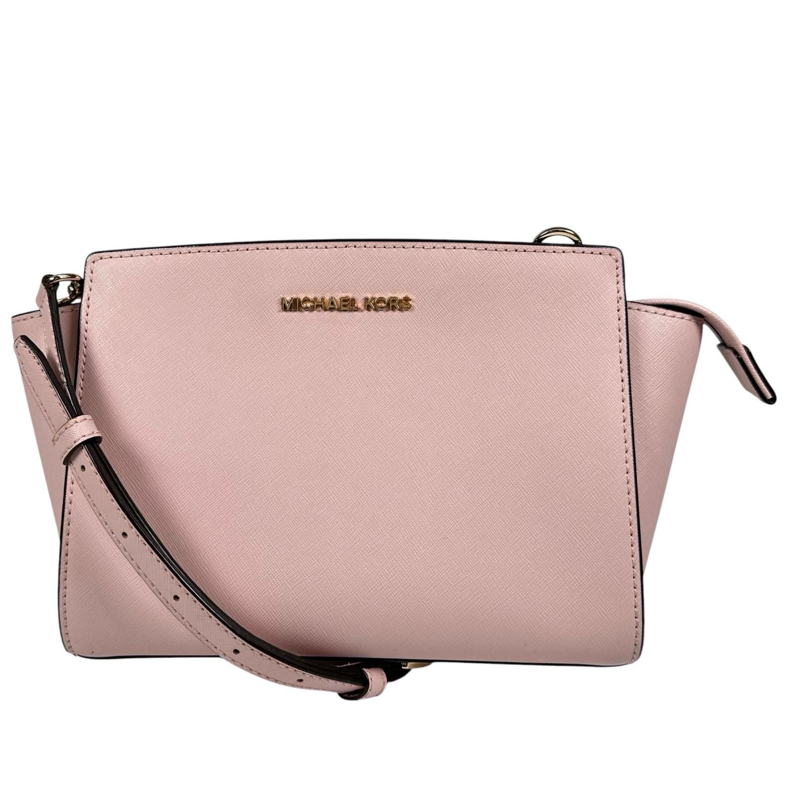 Michael Kors マイケルコース セルマミディアムメッセンジャー 35H8GLMM6L ショルダーバッグ レザー ライトピンク レディース【中古】【送料無料】