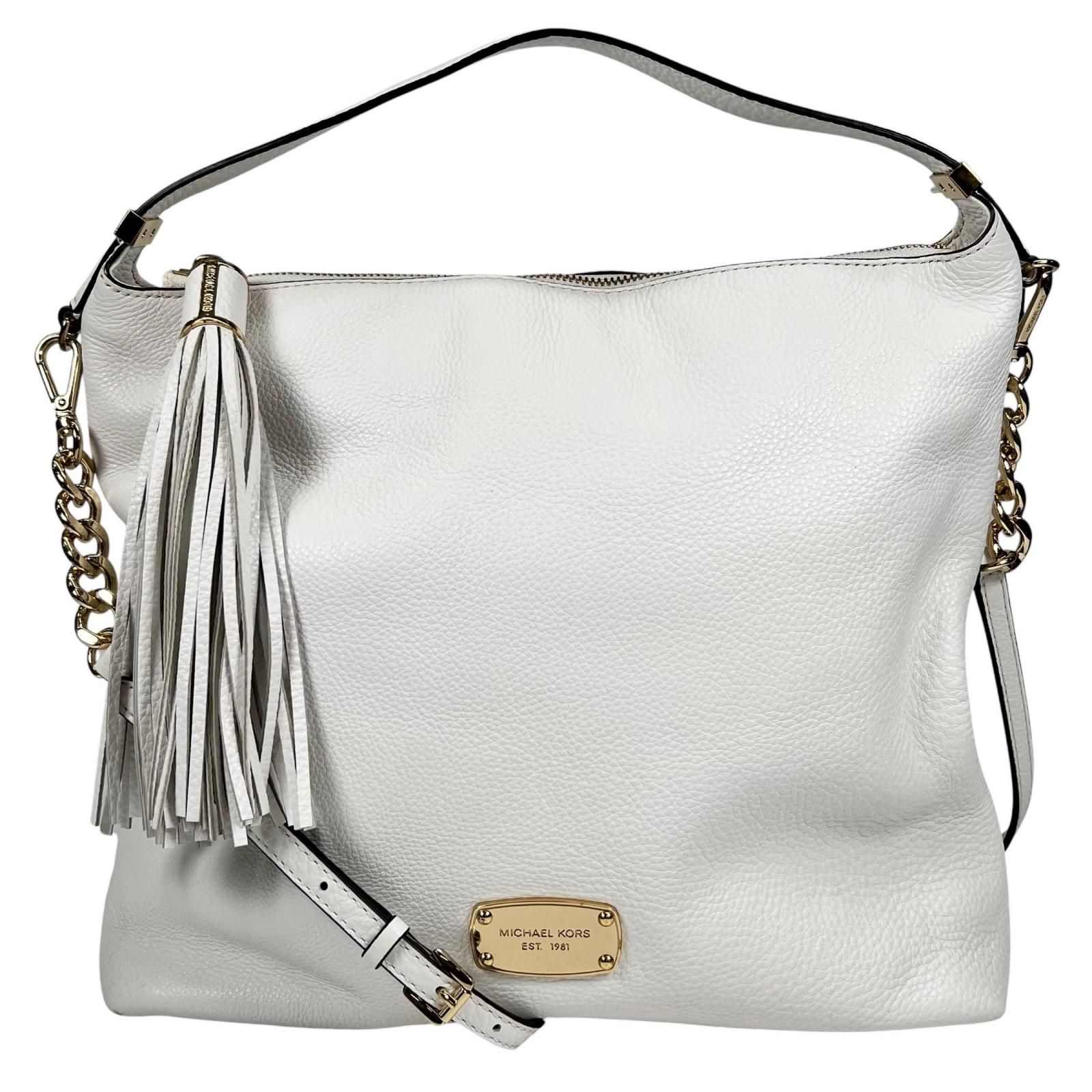 Michael Kors マイケルコース 35S5GBFL3L ショルダーバッグ レザー ホワイト レディース 2way【中古】【送料無料】