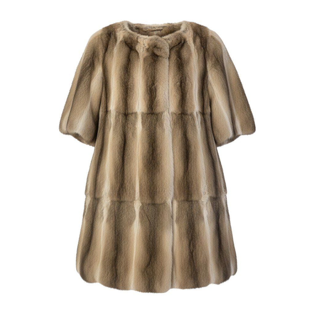 Ef9 【美品】MARNI 毛皮コート ファーコート 40サイズ ブラウン リングテイル レディース 女性用u02t
