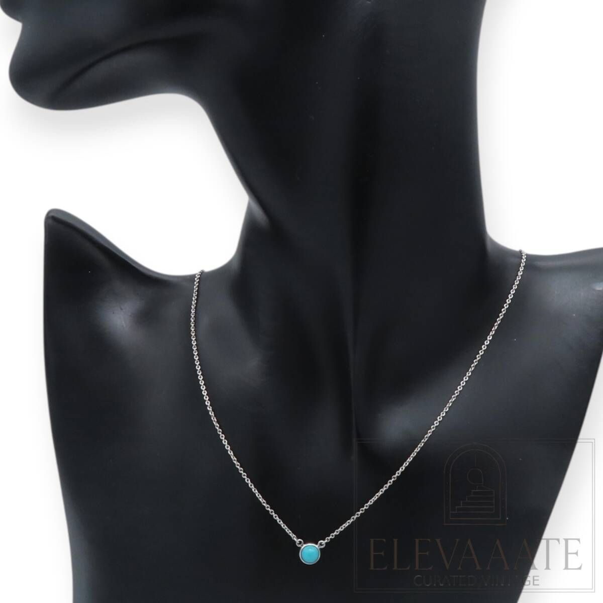 美品 Tiffany&Co. ティファニー カラー バイザヤード ターコイズ 