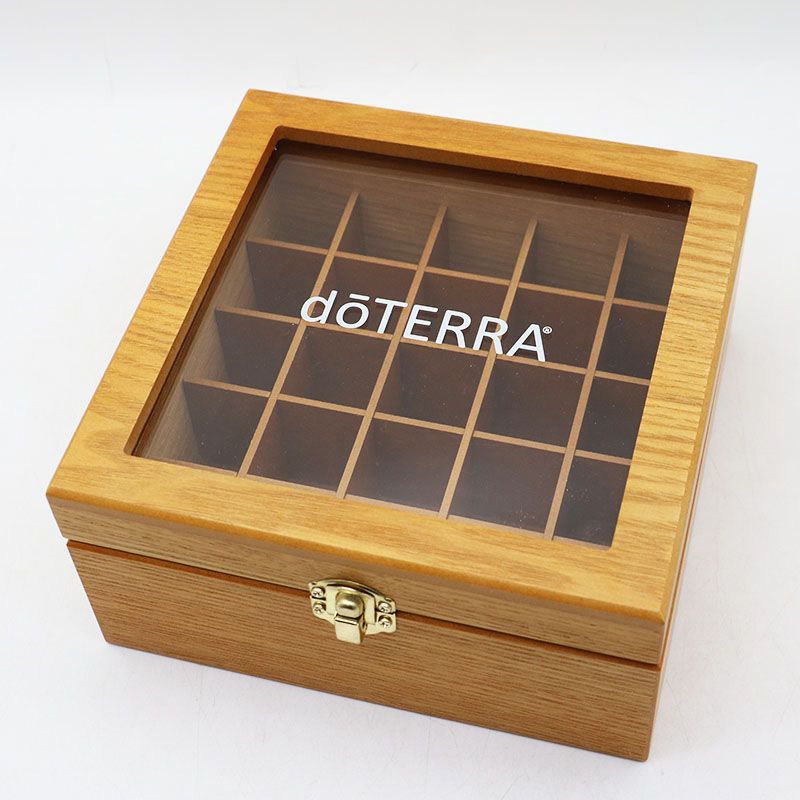 doTERRA 木製アクセサリーケース 25本入り＋開封済みオイル ウッドボックス doTERRA ドテラ by 25本収納 - 25本収納の通販 ny's