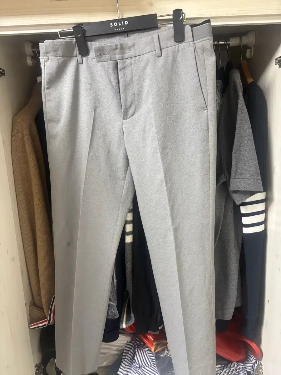 Allegri アレグリ 23SS サイド ウエスト 밴딩 スラックス パンツ