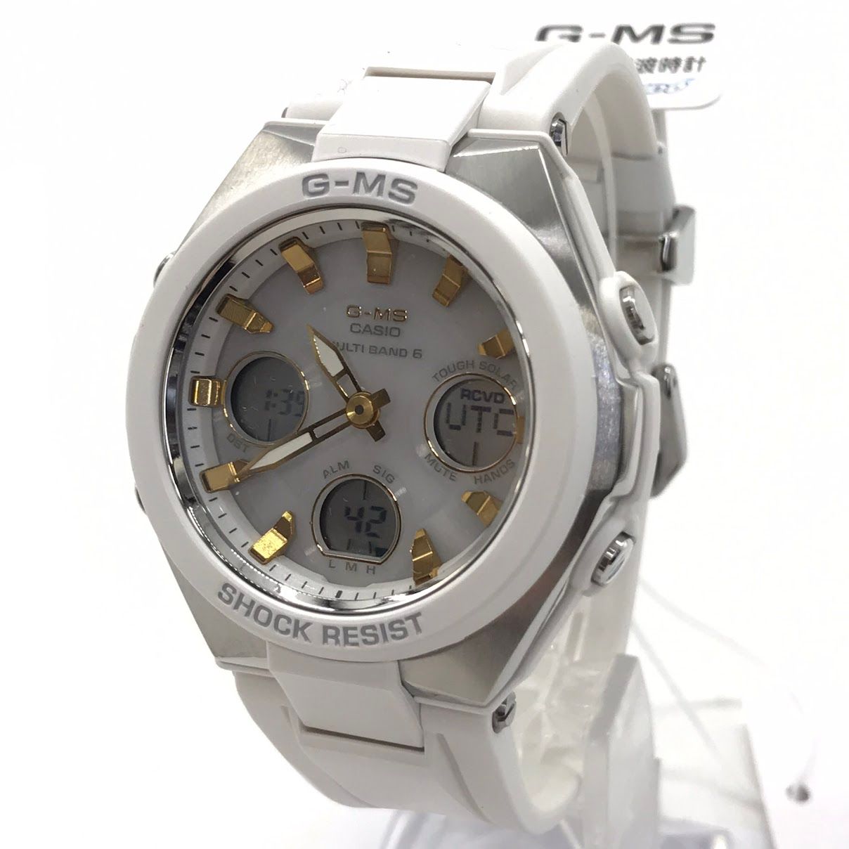 【倉吉店】Baby-G | ベイビージー 腕時計 G-MS アナログ電波ソーラー MSG-W100-7AJF ホワイト 【131】