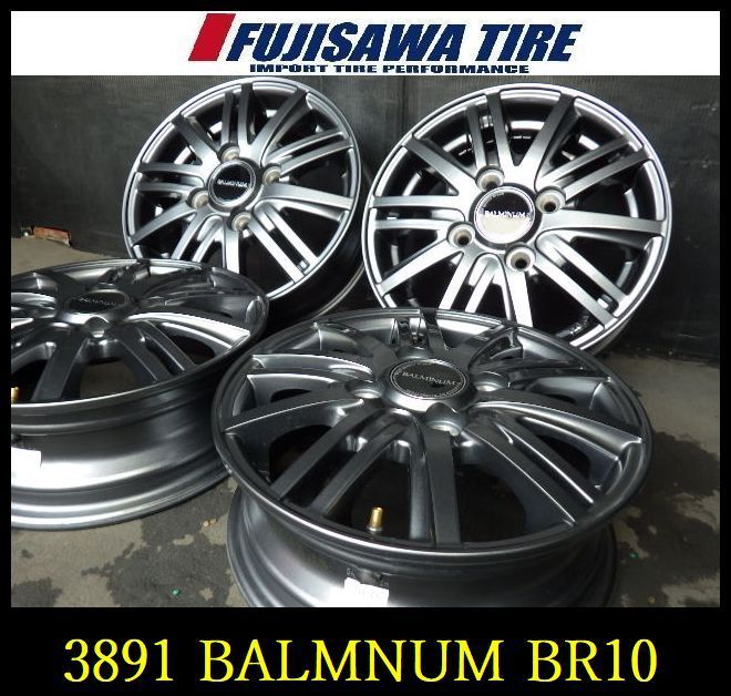 【3891】J送料無料▲BALMNUM BR10▲12x4.0J 4穴 100 +42▲4本 26103443