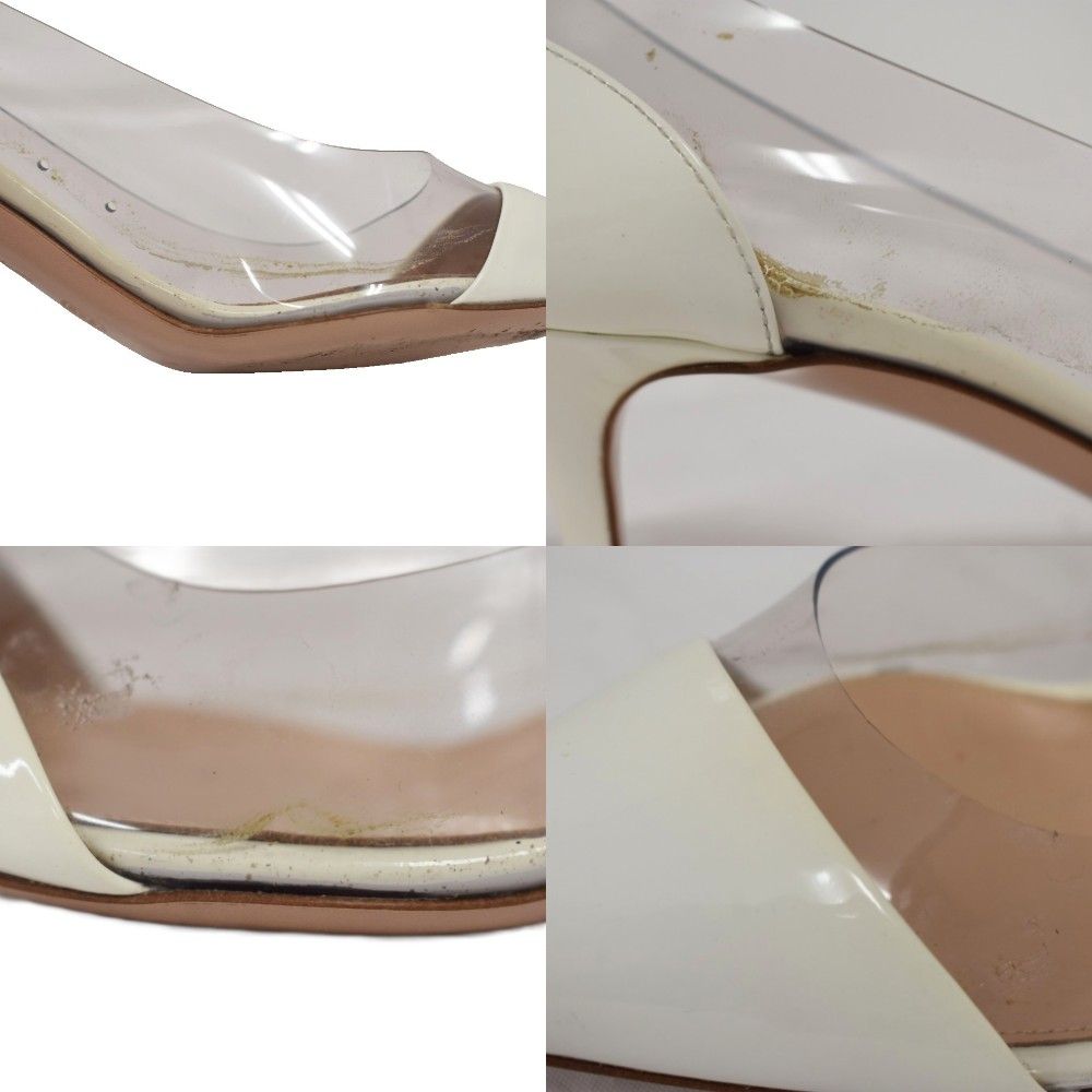 ジャンヴィトロッシ Gianvito Rossi パンプス エナメル クリア ミドル