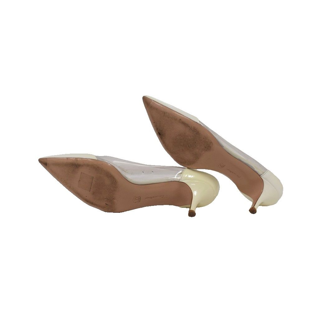 ジャンヴィトロッシ Gianvito Rossi パンプス エナメル クリア ミドル