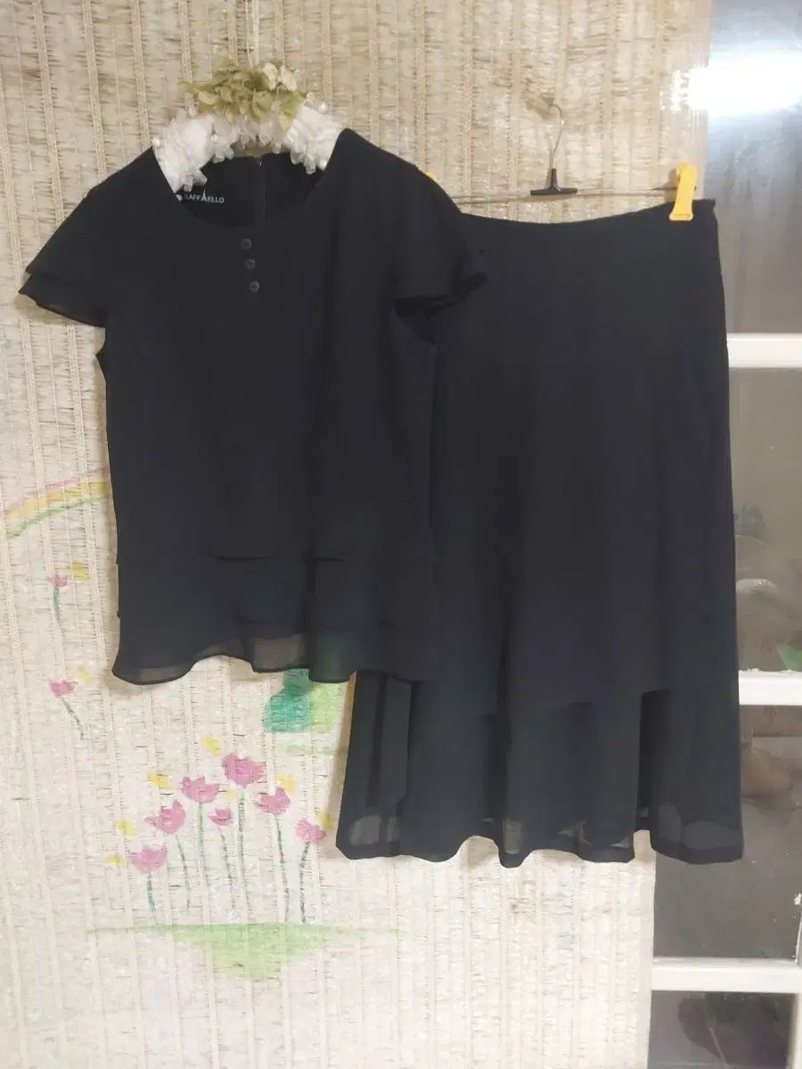 Rapha（ラファ） ブラック ブラウス スカート セット L