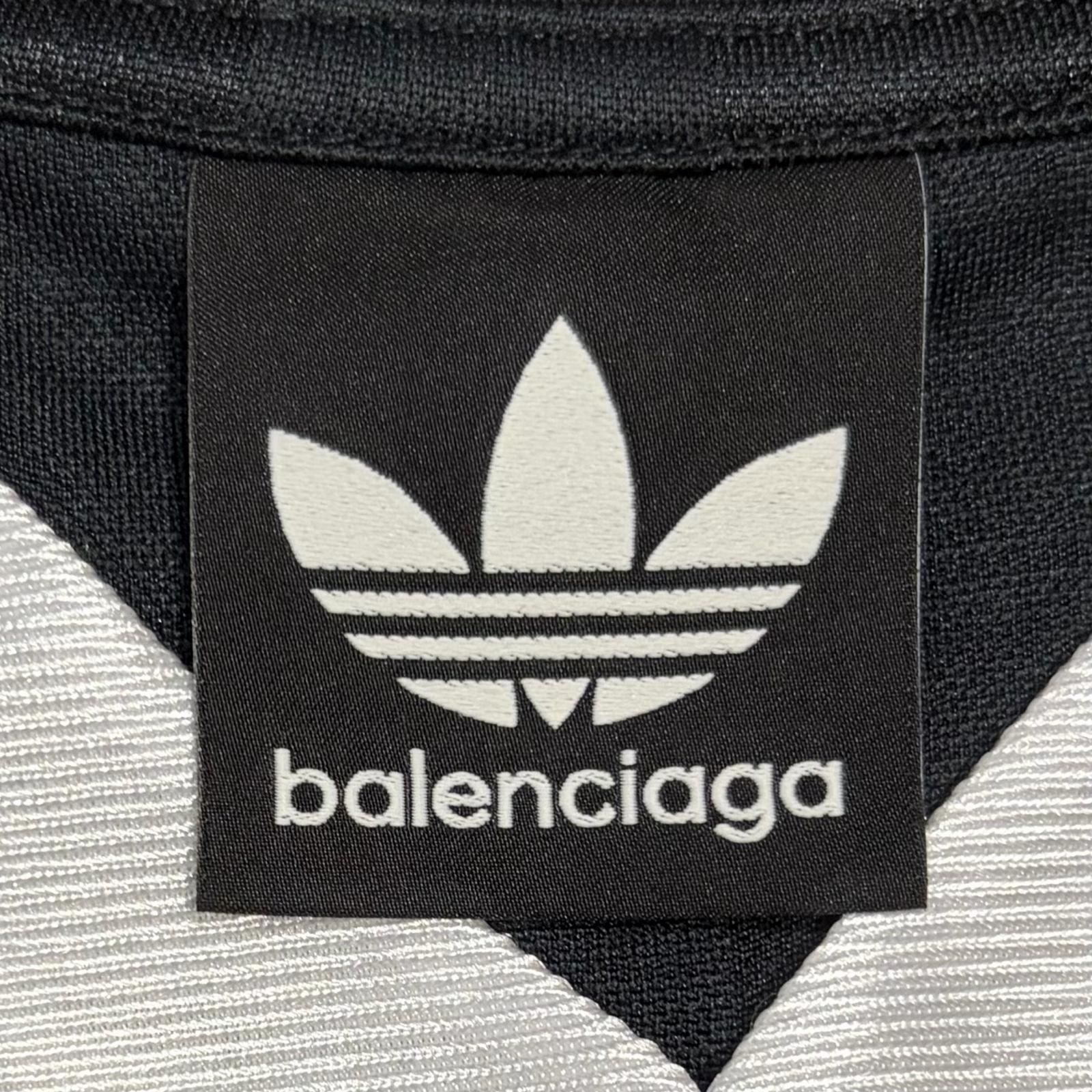 BALENCIAGA/2 /ブラック /アディダスコラボサッカーTシャツ