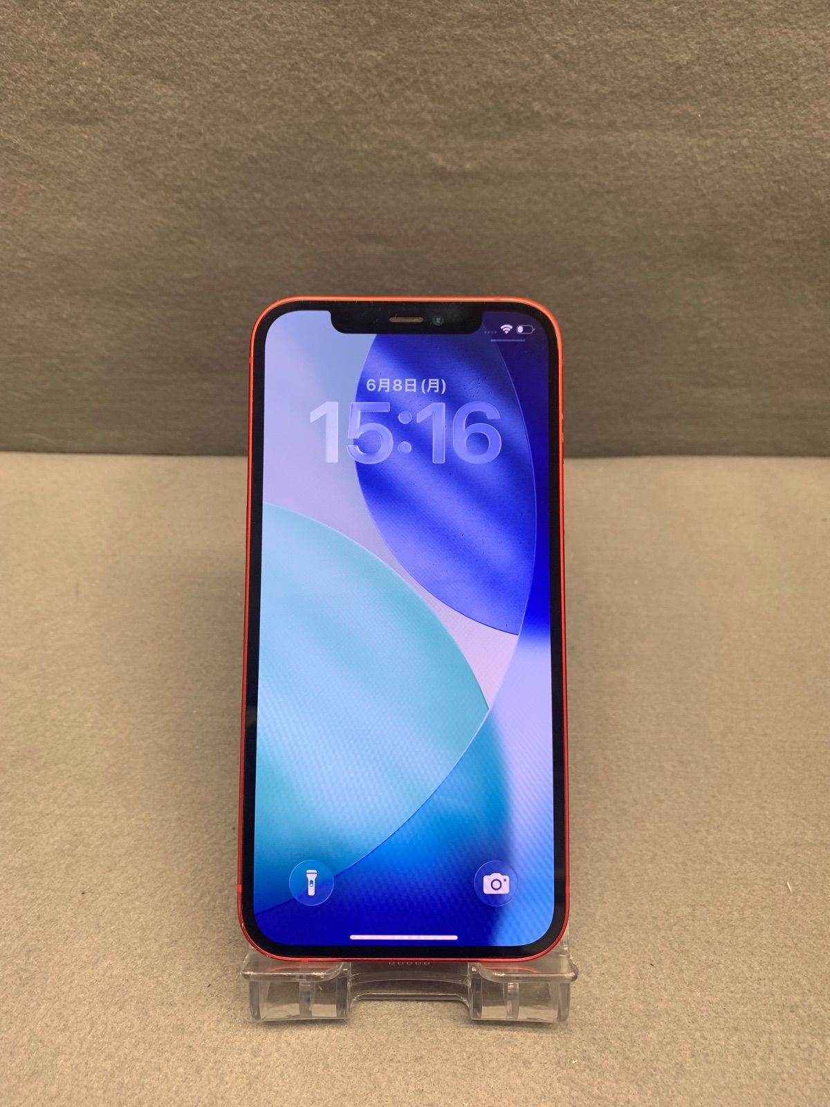 美品 国内版 SIMフリー iPhone12 64GB レッド色