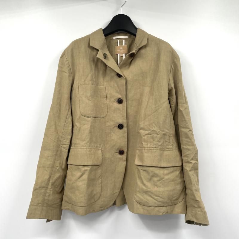 【中古】NIGEL CABOURN WOMAN リネンジャケット サイズ8 ベージュ ナイジェル・ケーボン[17][240017775102]
