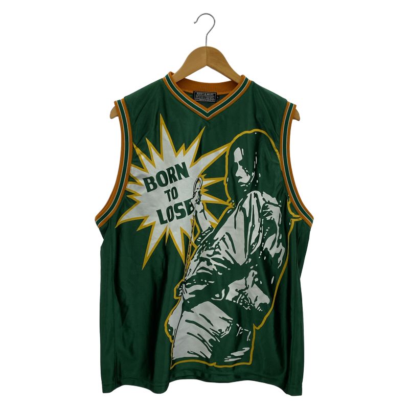 【中古】HYSTERIC GLAMOUR BORN TO LOSE ノースリーブ サイズL グリーン ヒステリックグラマー[91]