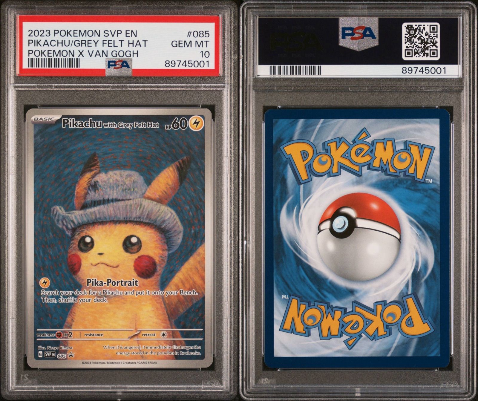 PSA10】ピカチュウ : プロモ [SVP EN 085](「ゴッホ展