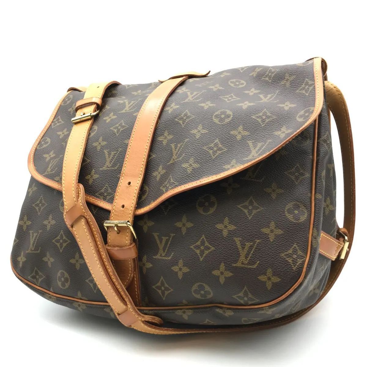 【希少・美品】LOUIS VUITTON　ルイヴィトン　ショルダーバッグ　ワンショルダー　ソミュールMM　メッセンジャー　クロスボディ　モノグラム　2292