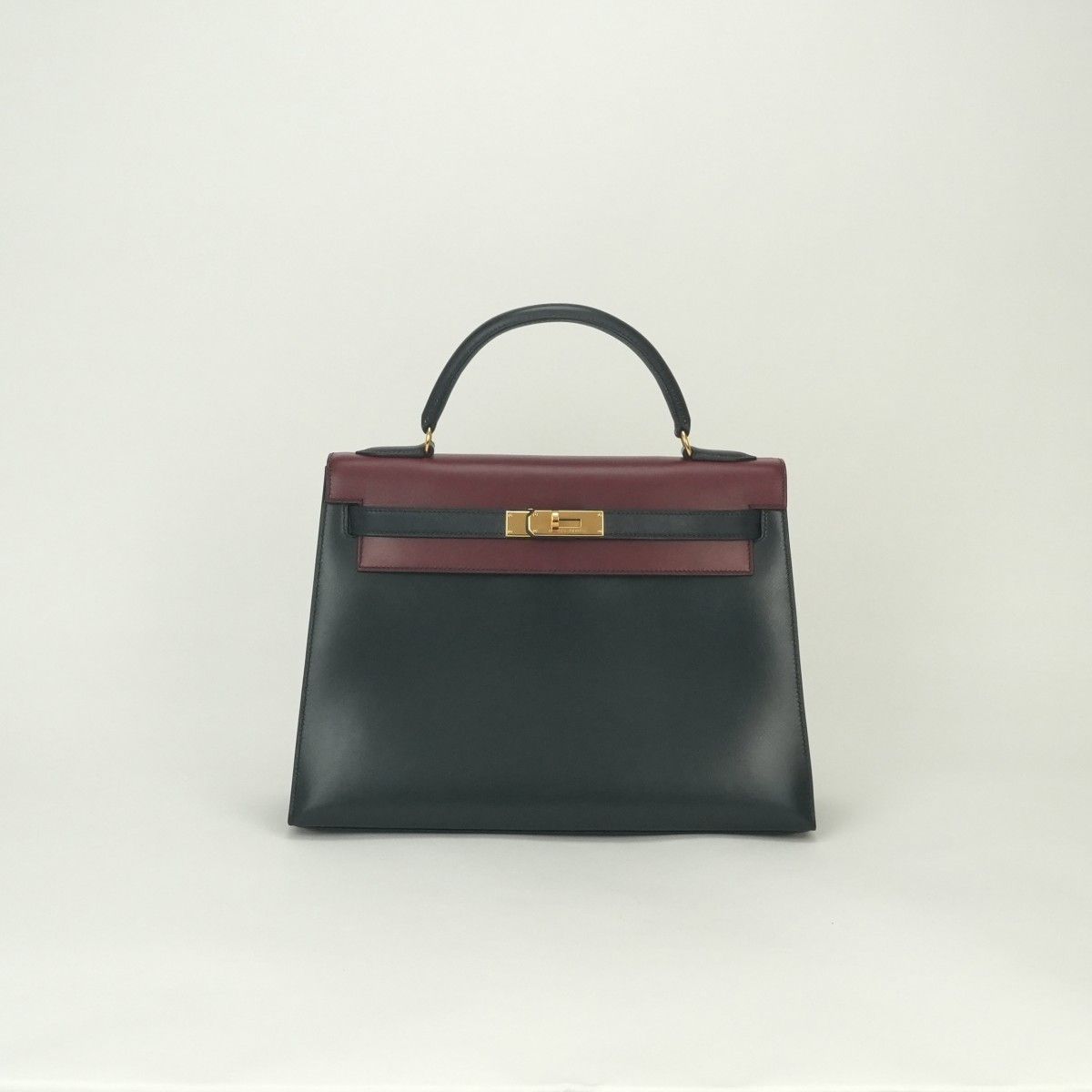 エルメス HERMES ケリー32 ケリー 32 バッグ トートバッグ ボックスカーフ ブルーインディゴ BlueIndigo ルージュアッシュ RougeH グリーン Greenブルー Blueネイビー Navyレッド Red 緑 青 紺