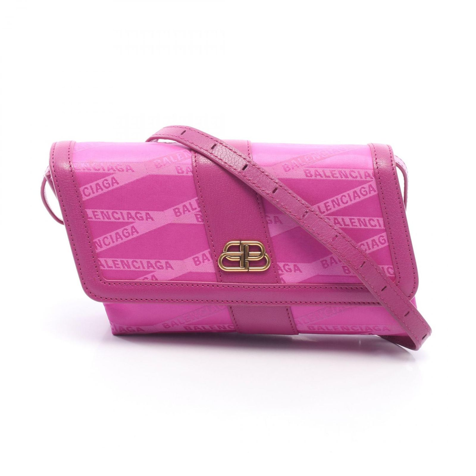 BALENCIAGA バレンシアガ MONOGRAM SHIFT WALLET ON STRAP ショルダーバッグ