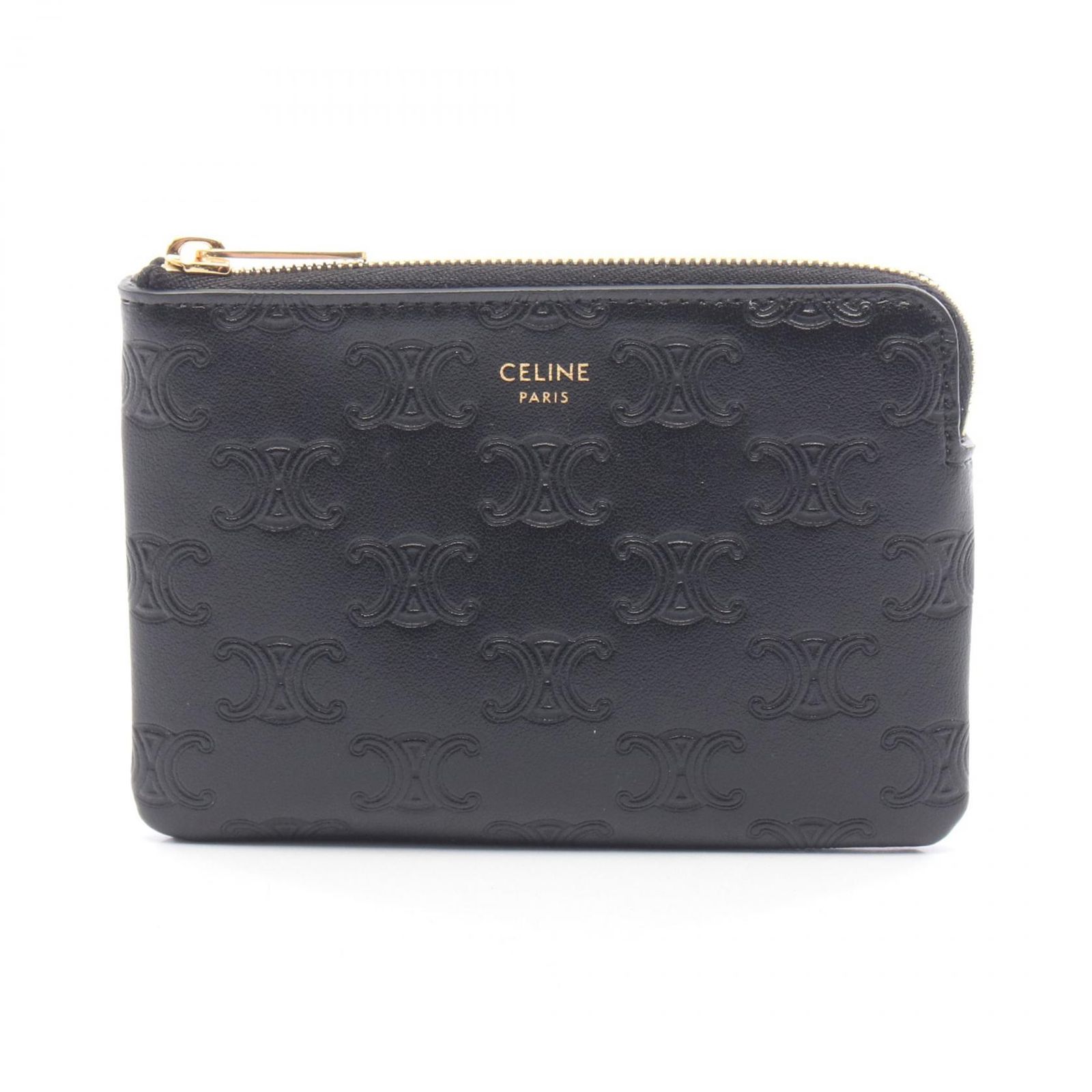 CELINE セリーヌ トリオンフ キーリング付き コインケース