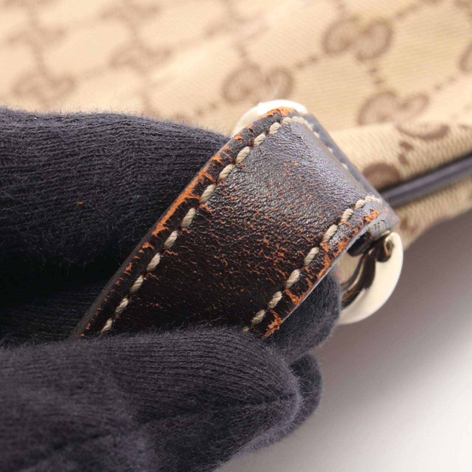 GUCCI グッチ ホースビット GGキャンバス ショルダーバッグ - メルカリ