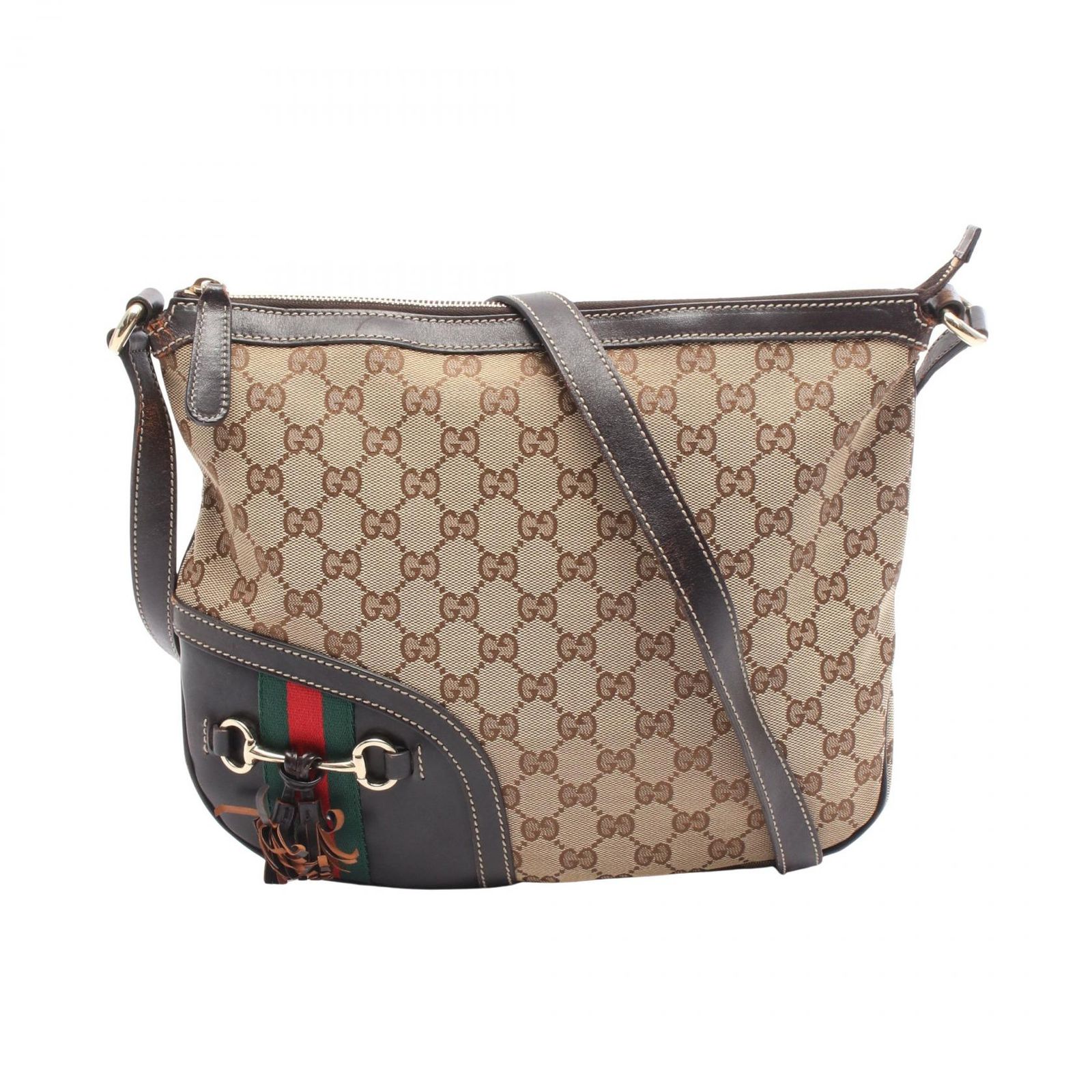GUCCI グッチ ホースビット GGキャンバス ショルダーバッグ - メルカリ