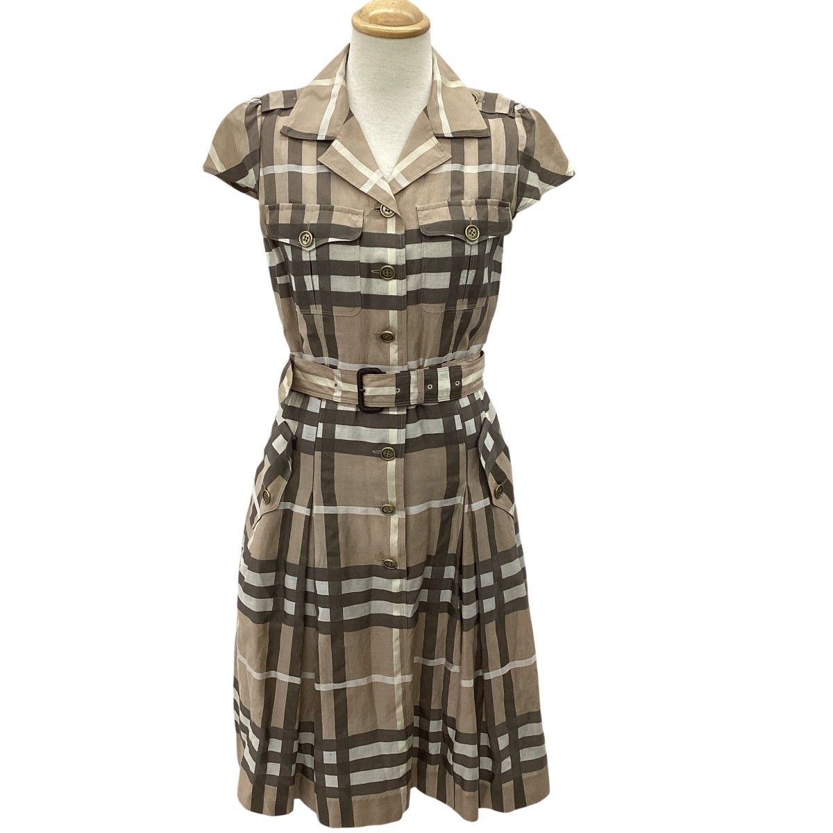 BURBERRY LONDON バーバリーロンドン レディース ワンピース SIZE 36 ブラウン