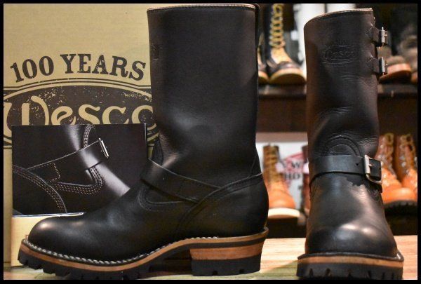 【8D 美品 19年】WESCO ウエスコ カスタムボス 10インチハイト ビブラム100シングル ブラック ローラーバックル ブーツ HOPESMORE【GF097】 72,105円