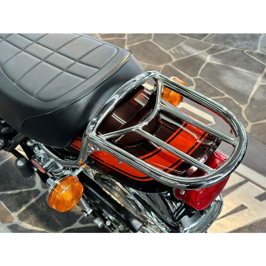 KAWASAKI Z1 / Z2 / KZ900 / KZ1000 / Z750F / Z750D エルキャリア【リアキャリア】クロームメッキ 新品 丸型Z系専用 Z750A4/A5 ACP カワサキ