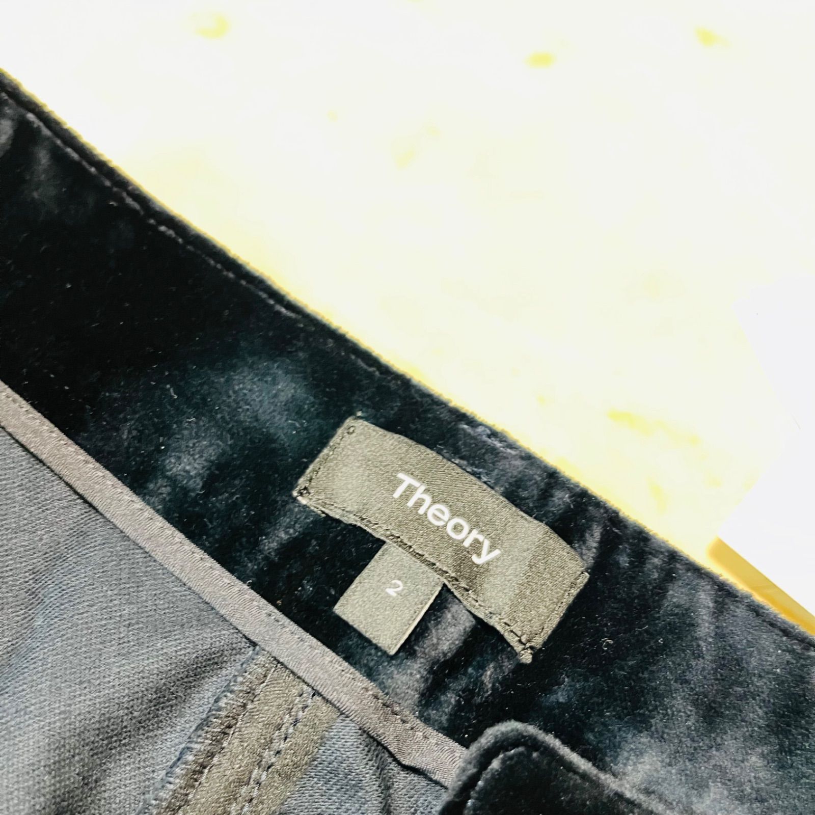 未使用 タグ付き theory セオリー ベルベットワイドパンツ 参考価格 