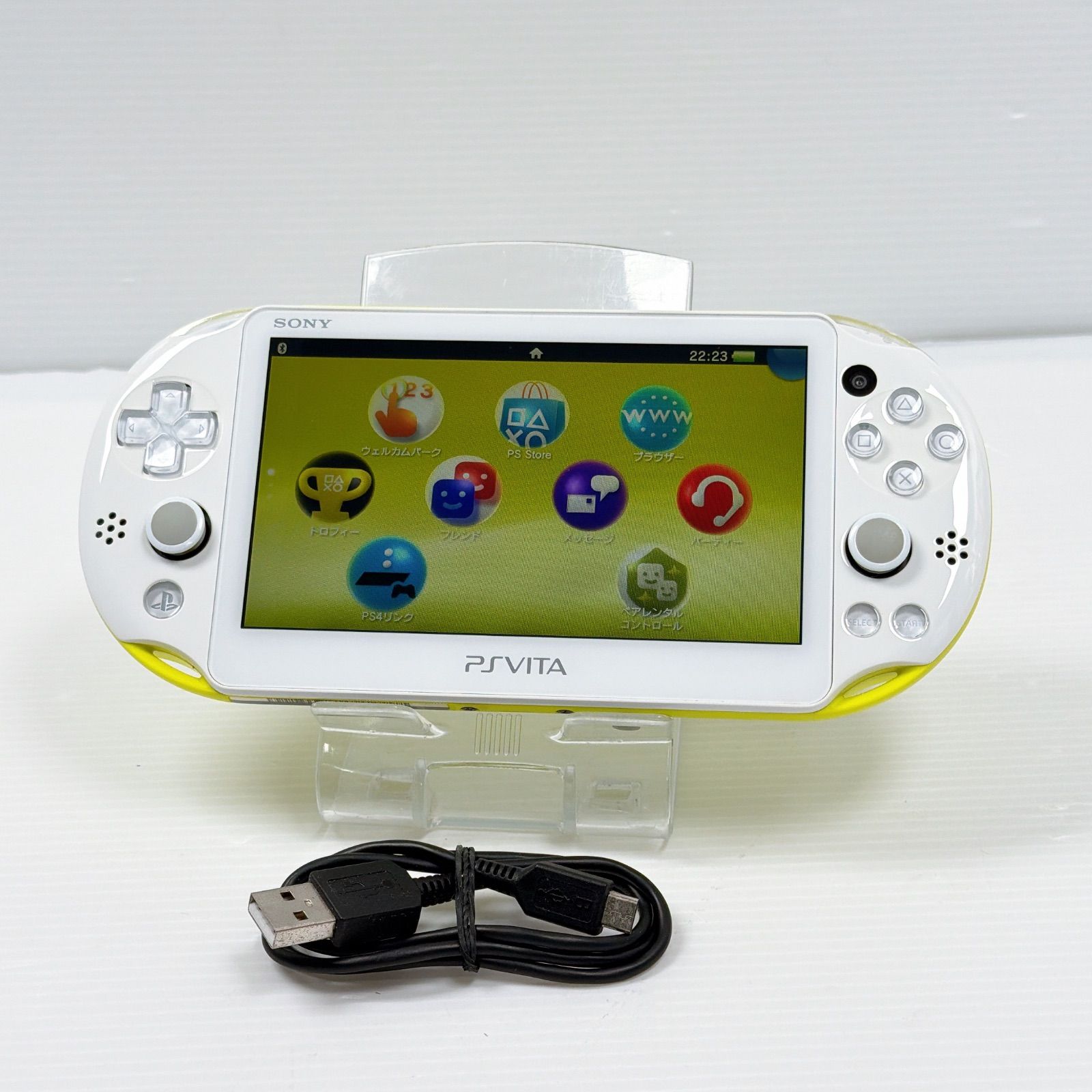 PSVITA PCH 2000 ライムグリーンホワイト PlayStation Vita FW3.65 