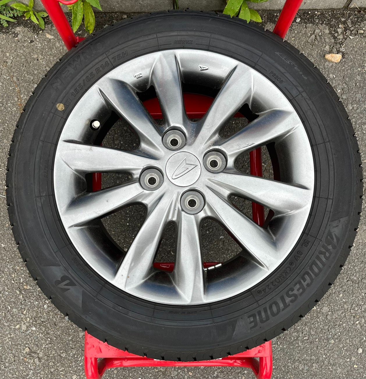 新品未使用】ダイハツ純正14インチアルミホイール NEWNO 155/65R14 4本