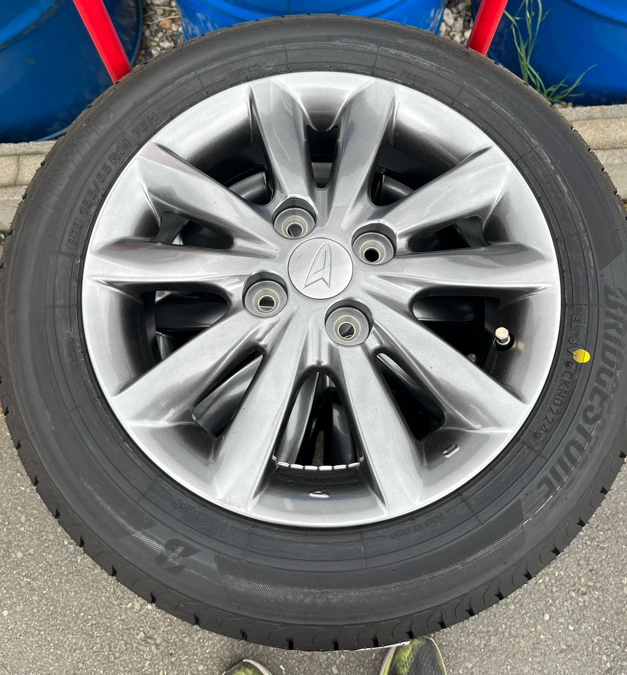 新品未使用】ダイハツ純正14インチアルミホイール NEWNO 155/65R14 4本