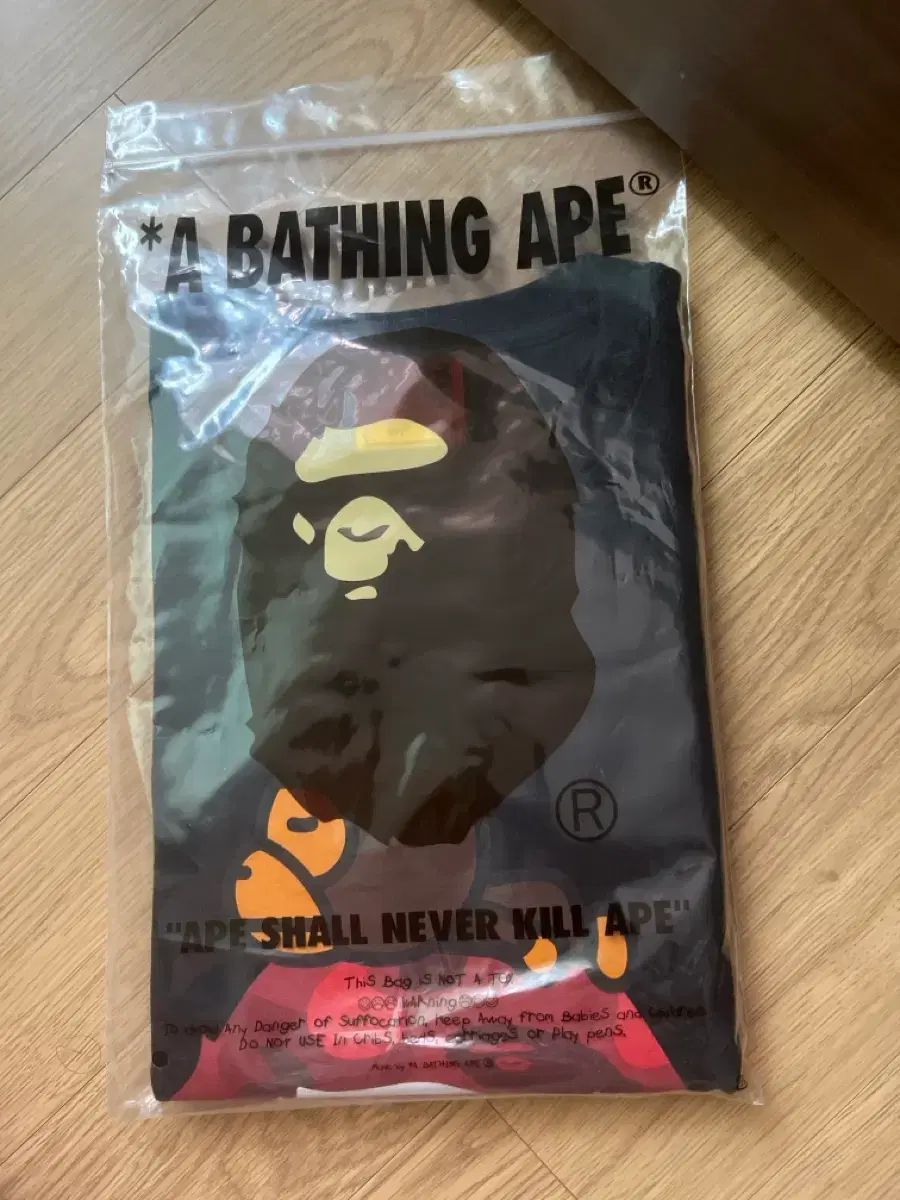 A BATHING APE アベイシングエイプ マイロ カモフラ レッド 半袖 シャツ XL