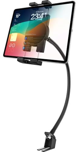 R◆woleyi 車載ホルダー トラック シートレール用 タブレットホルダー カー前席 シートボルト タブレットスタンド 500ｍｍフレキシブル長さ 金属アーム グースネック 360度回転 安定性 日本語説明書付き 対応機種4-13インチデバ 6dee25ea