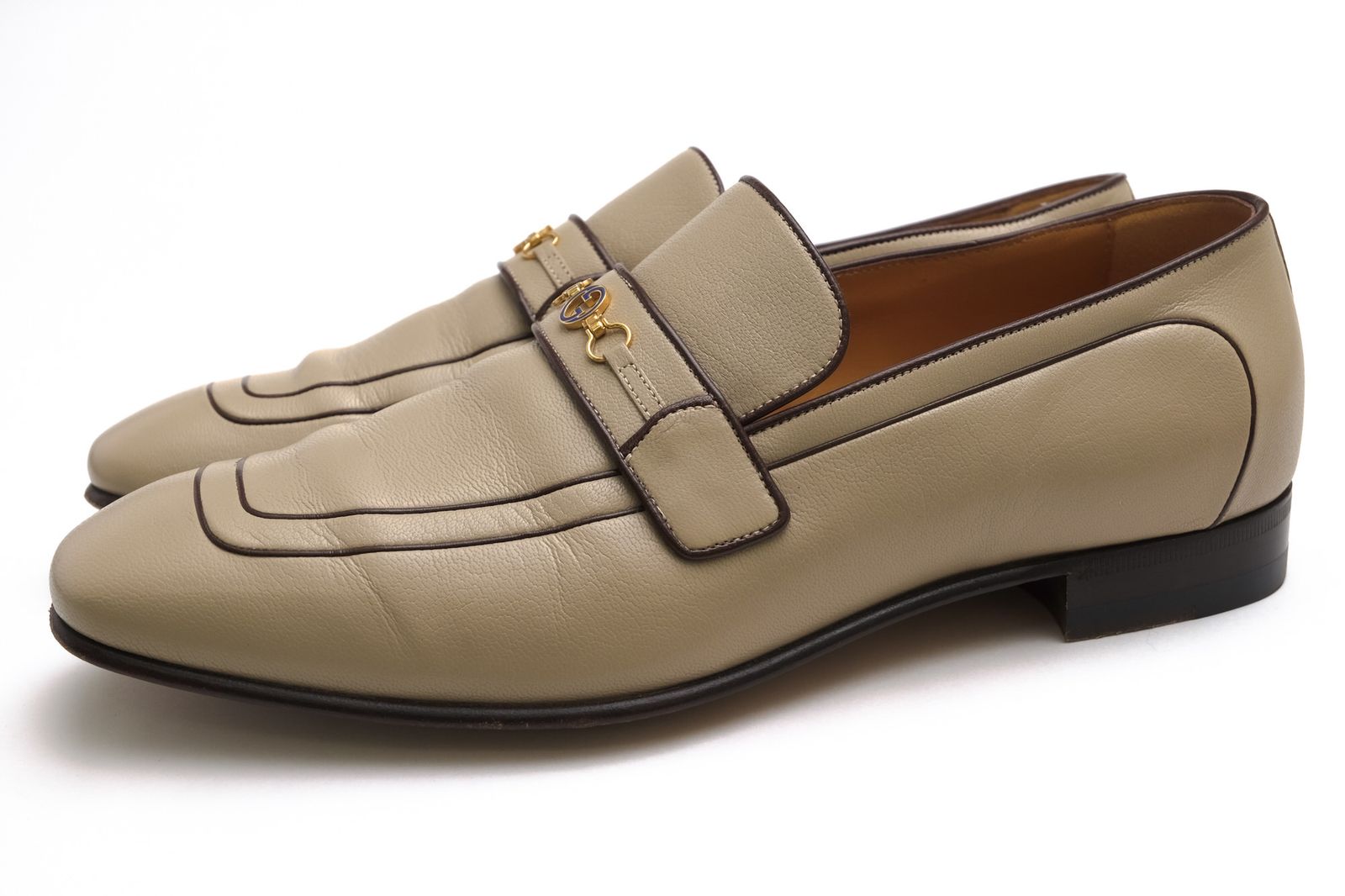 グッチ／GUCCI ビットローファー シューズ 靴 メンズ 男性 男性用 レザー 革 本革 ベージュ 630306 0G0V0 Quentin Loafer Granda Kid ホースビットローファー レザーソール マッケイ製法