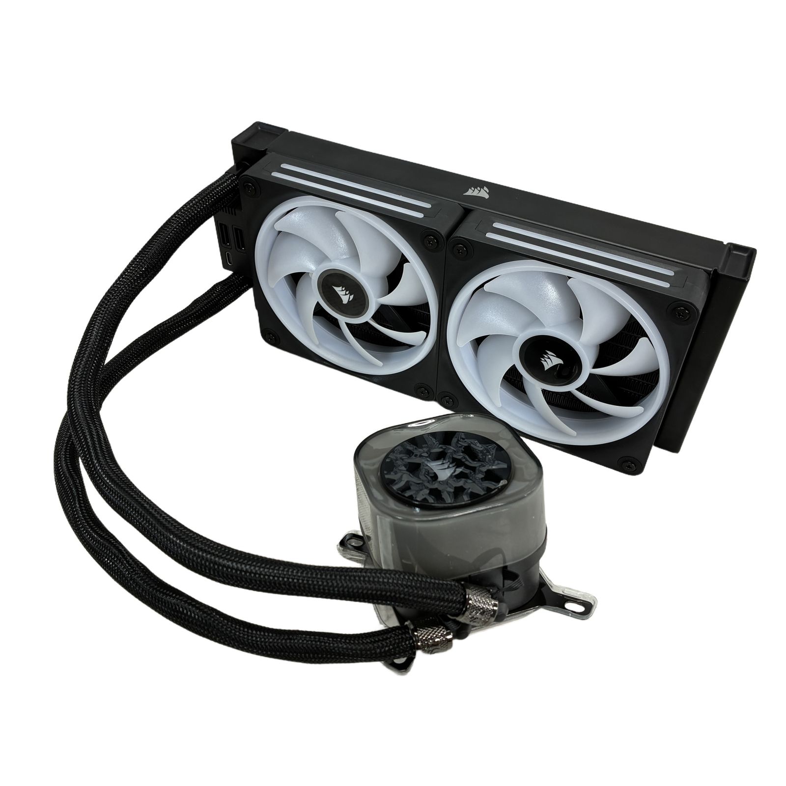 CORSAIR iCUE LINK H100i RGB 簡易水冷CPUクーラー PCパーツ 現状品 ジャンク W11281930