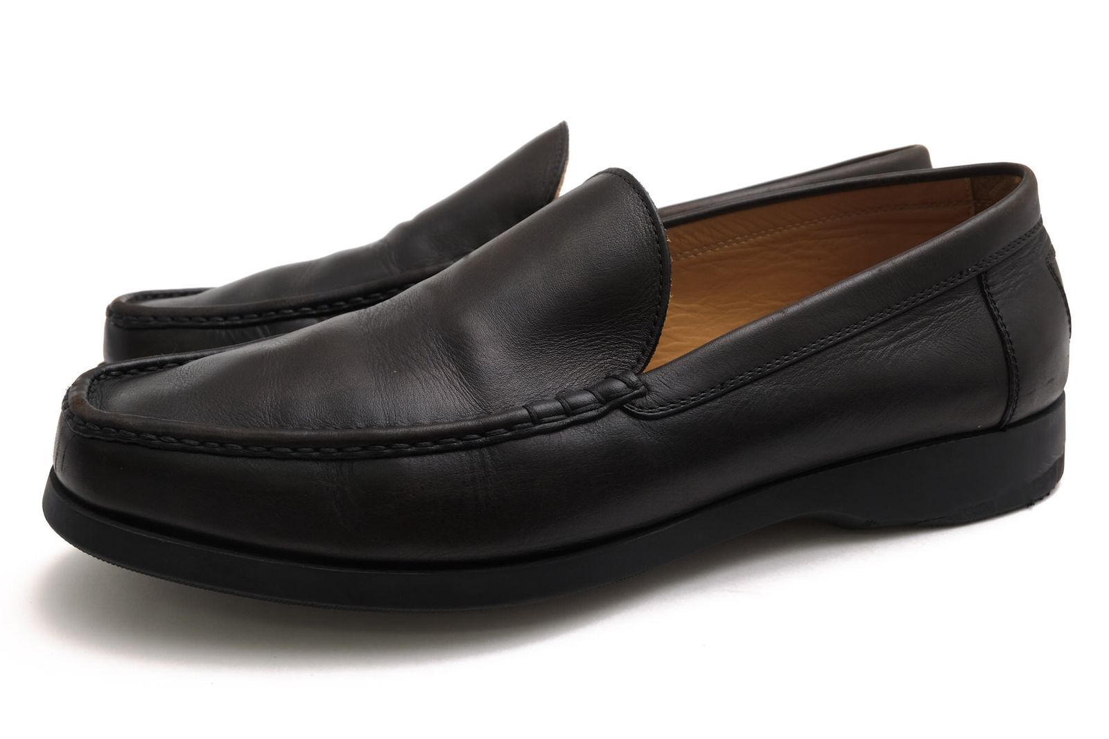 ダンヒル／Dunhill ヴァンプローファー シューズ 靴 メンズ 男性 男性用 レザー 革 本革 ブラック 黒 S2111OC スリッポン