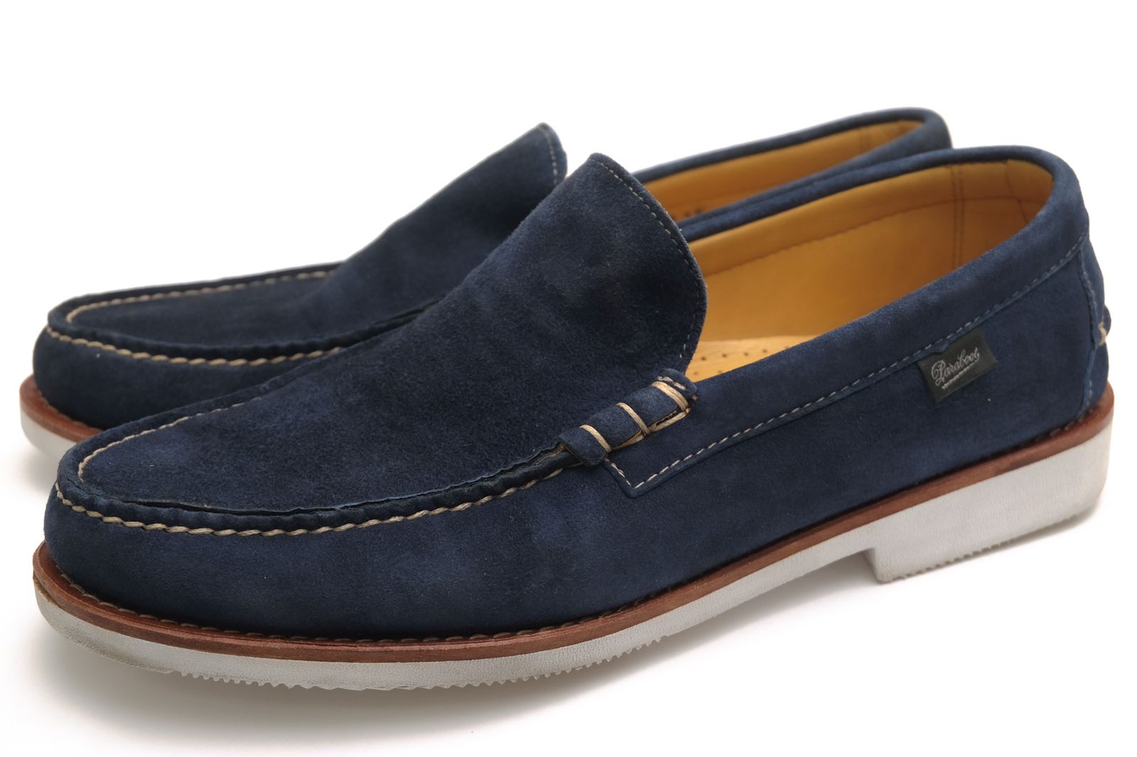 パラブーツ／Paraboot ヴァンプローファー シューズ 靴 メンズ 男性 男性用 スエード スウェード レザー 革 本革 ネイビー 紺 CAMBRIDGE ケンブリッジ ブレイク製法 スリッポン モカシン