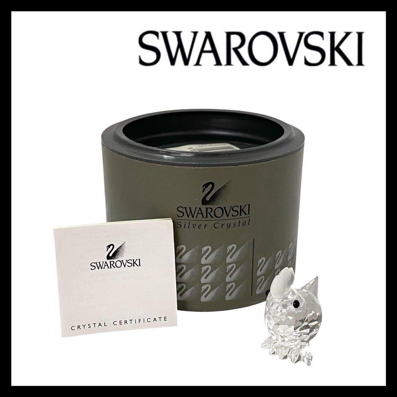 Y【SWAROVSKI】メンドリ クリスタル 014492 鶏/ニワトリ 鳥 ガラス 