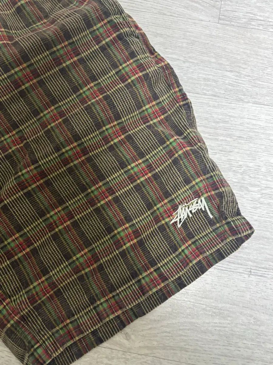STUSSY CHECK ハーフパンツ Sサイズ