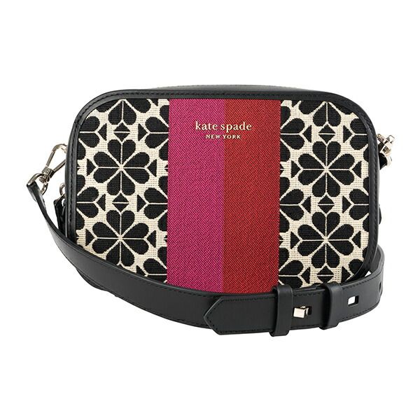 新品 ケイトスペード kate spade ショルダーバッグ MEDIUM CAMERA BAG クリーム ブラック